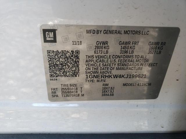 2019 CHEVROLET TRAVERSE L - 1GNERHKW4KJ199621