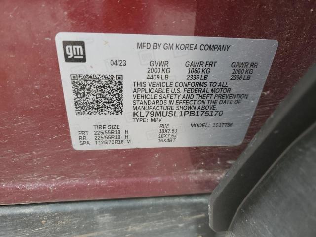 2023 CHEVROLET TRAILBLAZE - KL79MUSL1PB175170
