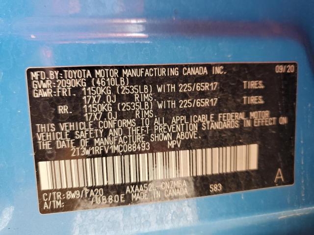 2021 TOYOTA RAV4 XLE - 2T3W1RFV1MC088493