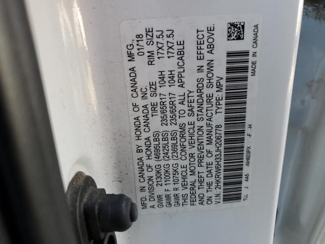 2018 HONDA CR-V LX 2HKRW6H33JH206778