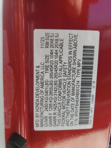 2024 HONDA PASSPORT B 5FNYF8H8XRB001214