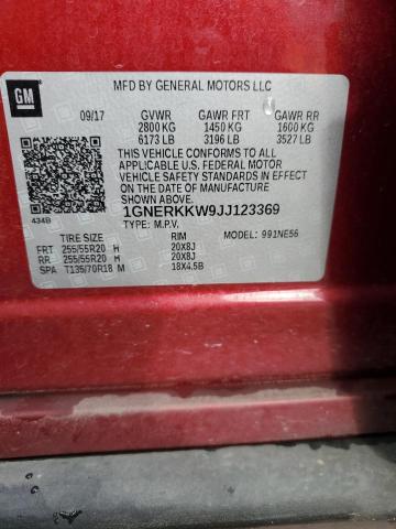 2018 CHEVROLET TRAVERSE P - 1GNERKKW9JJ123369