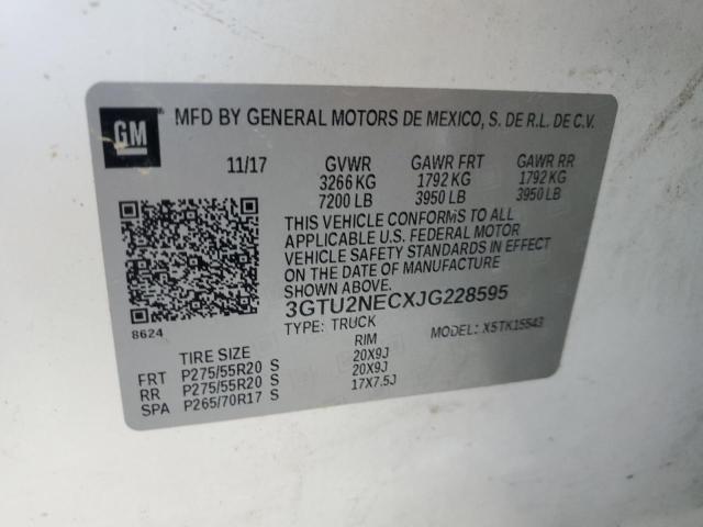 2018 GMC SIERRA K15 - 3GTU2NECXJG228595