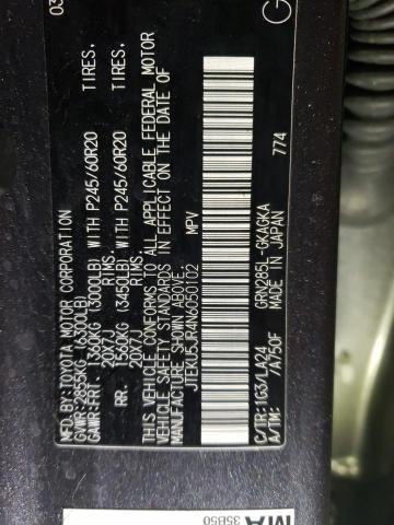 2022 TOYOTA 4RUNNER LI JTEKU5JR4N6050102