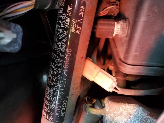 2015 SUZUKI AN650 A JS1CP51B3F2100400