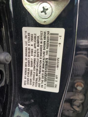 VIN 19XFB2F57EE064876 2014 HONDA CIVIC no.12