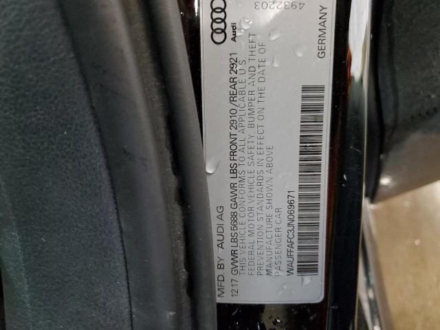 2018 AUDI S6 PREMIUM WAUFFAFC3JN069671