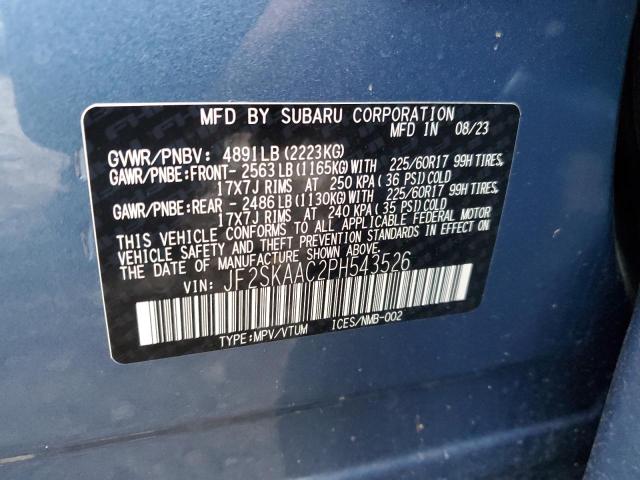 2023 SUBARU FORESTER JF2SKAAC2PH543526