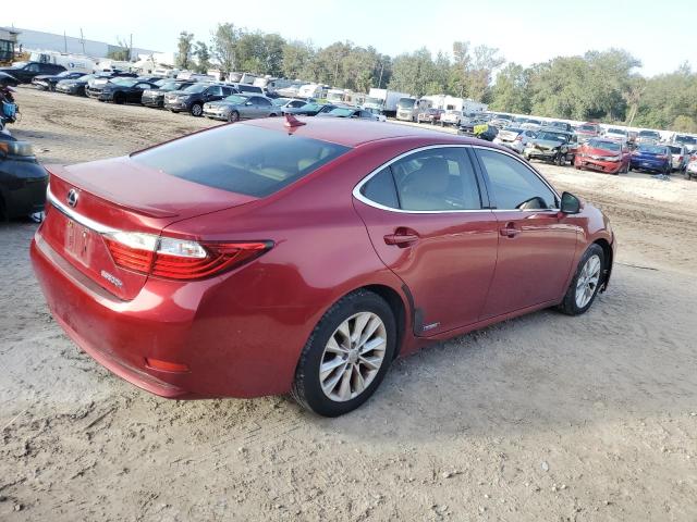 LEXUS ES 300H 2013 red  hybrid engine JTHBW1GG4D2016310 photo #4