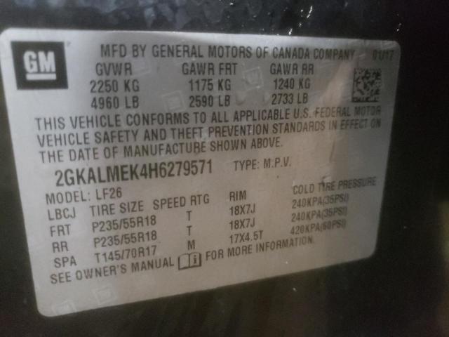 2017 GMC TERRAIN SL - 2GKALMEK4H6279571