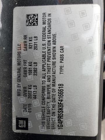 2015 BUICK VERANO CON 1G4PR5SK8F4166618