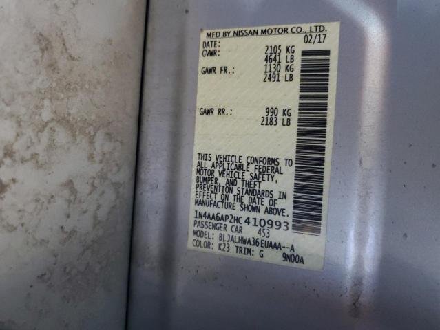 2017 NISSAN MAXIMA 3.5 - 1N4AA6AP2HC410993