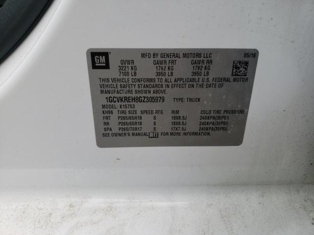 2016 CHEVROLET SILVERADO - 1GCVKREH8GZ305979