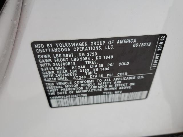 2018 VOLKSWAGEN ATLAS SEL - 1V2MR2CA5JC571795