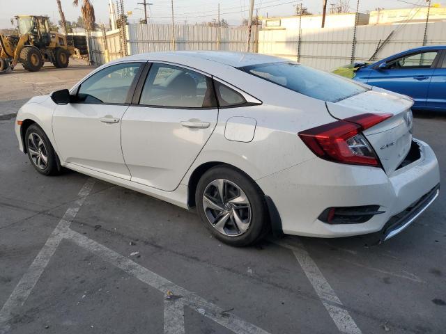 HONDA CIVIC LX 2020 white  gas 2HGFC2F63LH545815 photo #3