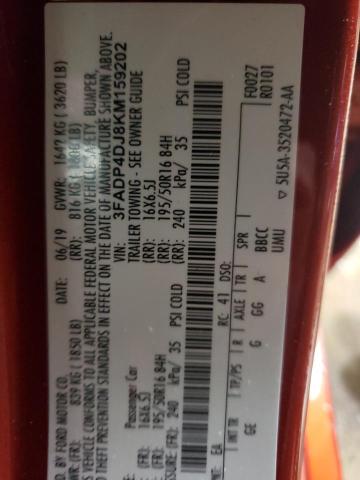 2019 FORD FIESTA ST - 3FADP4DJ8KM159202