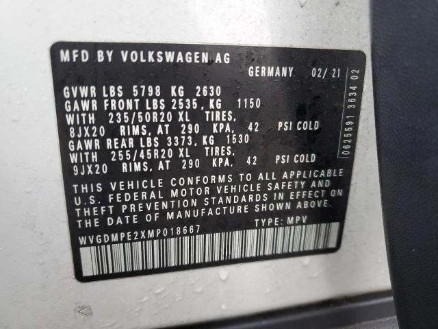2021 VOLKSWAGEN ID.4 FIRST WVGDMPE2XMP018667