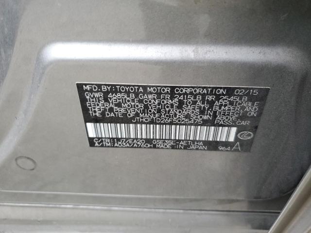 2015 LEXUS IS 250 - JTHCF1D26F5025475