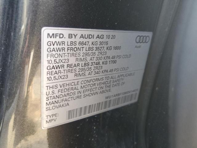 2021 AUDI RS Q8 WU1ARBF13MD014823