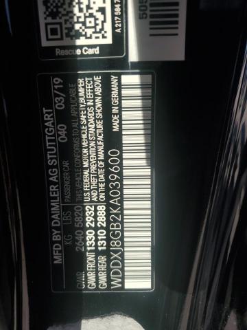 2019 MERCEDES-BENZ S 560 4MAT - WDDXJ8GB2KA039600