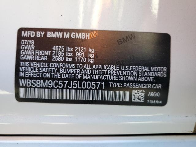 2018 BMW M3 - WBS8M9C57J5L00571