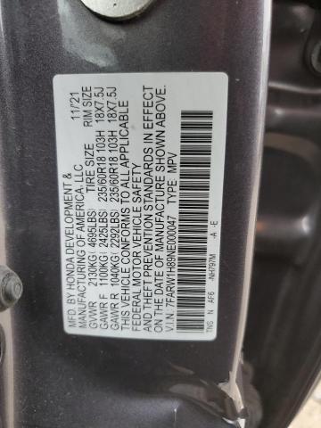 2022 HONDA CR-V EXL - 7FARW1H89NE000047