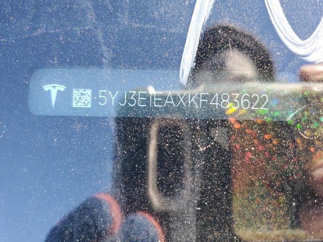 VIN 5YJ3E1EAXKF483622 2019 TESLA MODEL 3 no.13