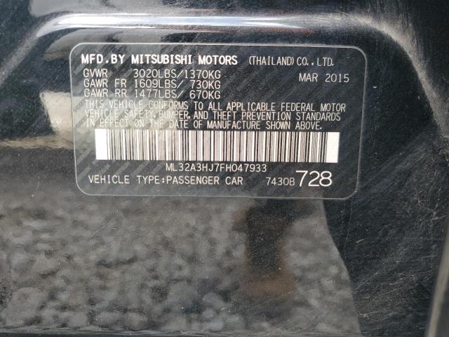 2015 MITSUBISHI MIRAGE DE ML32A3HJ7FH047933