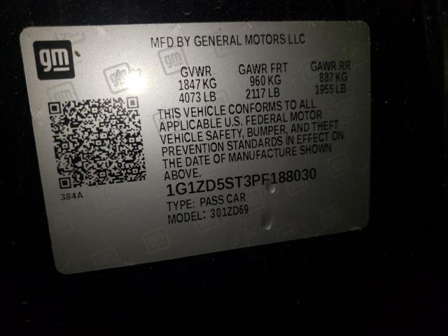 2023 CHEVROLET MALIBU LT - 1G1ZD5ST3PF188030