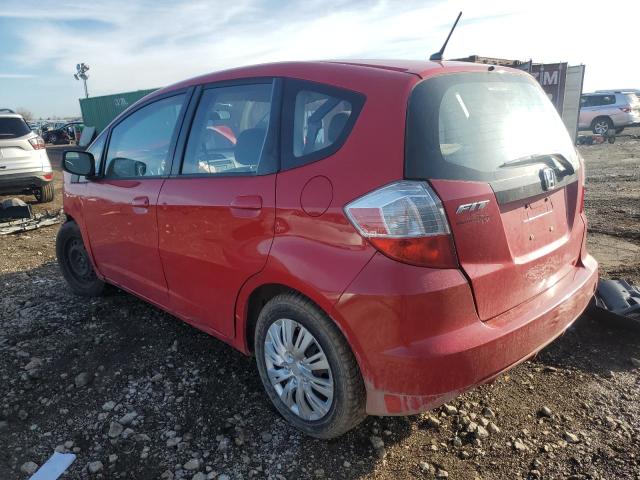 HONDA FIT 2012 red  gas JHMGE8H37CS008455 photo #3