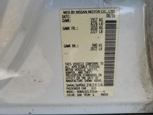 2016 NISSAN ALTIMA 2.5 - 1N4AL3AP0GC282616