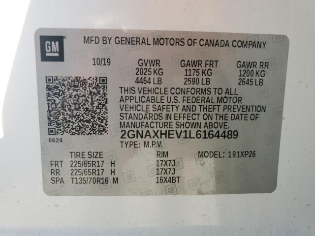 2020 CHEVROLET EQUINOX LS 2GNAXHEV1L6164489