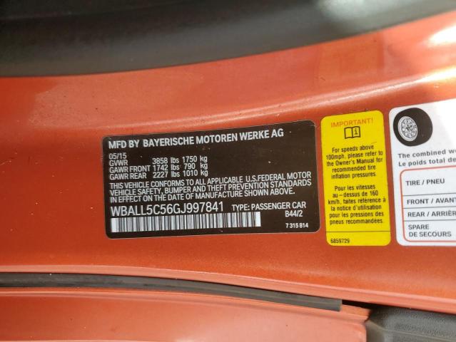 2016 BMW Z4 SDRIVE2 WBALL5C56GJ997841