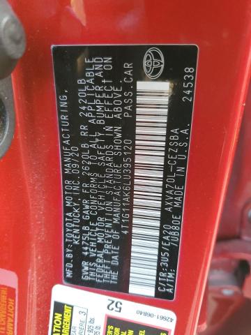 2020 TOYOTA CAMRY SE - 4T1G11AK6LU395120