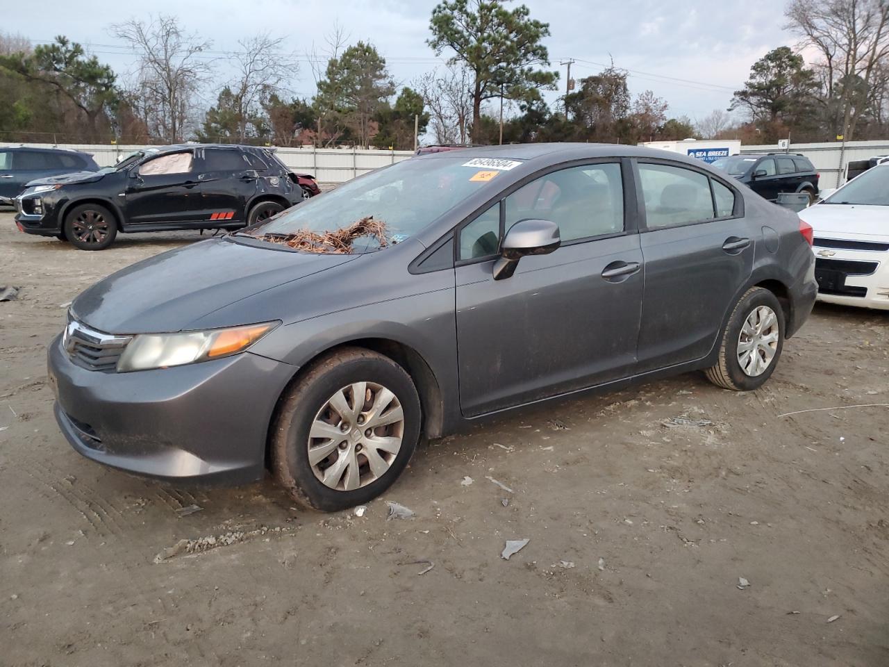 Lot #3034202837 2012 HONDA CIVIC LX