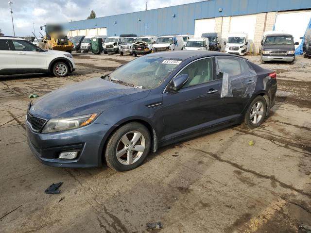 KIA OPTIMA LX 2015 blue sedan 4d gas 5XXGM4A73FG445734 photo #1