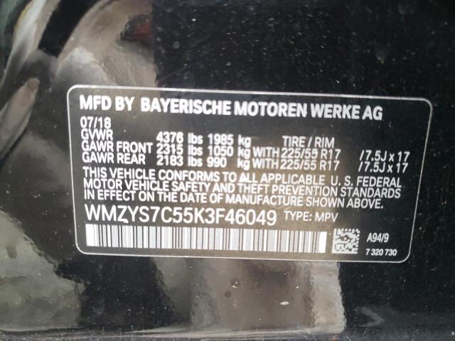 2019 MINI COOPER COU - WMZYS7C55K3F46049