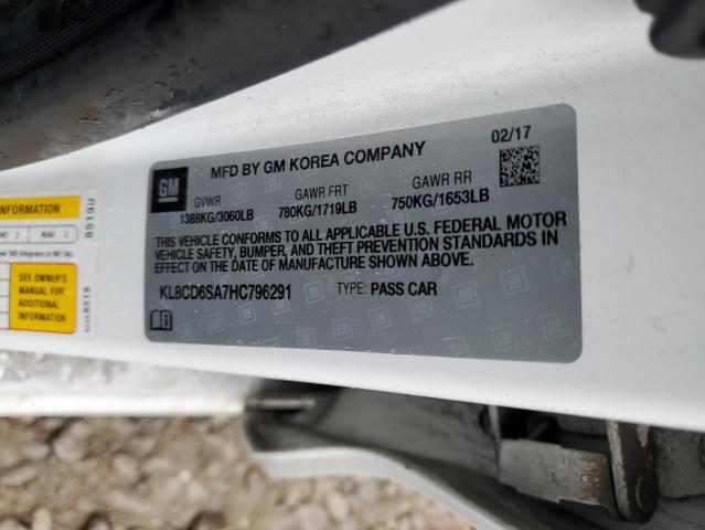 2017 CHEVROLET SPARK 1LT - KL8CD6SA7HC796291
