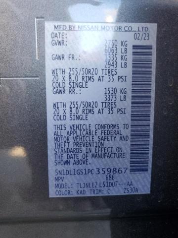 2023 INFINITI QX60 SENSO 5N1DL1GS1PC359867