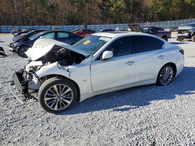 INFINITI Q50 LUXE 2019 white  gas JN1EV7AP2KM518153 photo #1