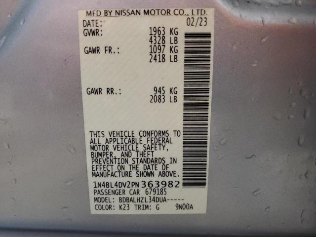 VIN 1N4BL4DV2PN363982 2023 NISSAN ALTIMA no.12