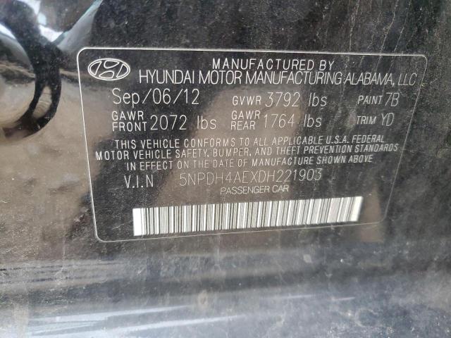 VIN 5NPDH4AEXDH221903 2013 HYUNDAI ELANTRA no.12