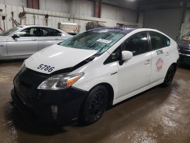 TOYOTA PRIUS 2013 white hatchbac hybrid engine JTDKN3DU9D0341265 photo #1