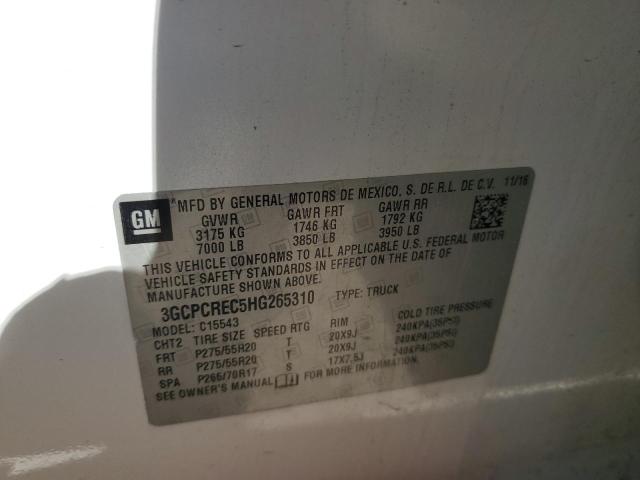 2017 CHEVROLET SILVERADO - 3GCPCREC5HG265310