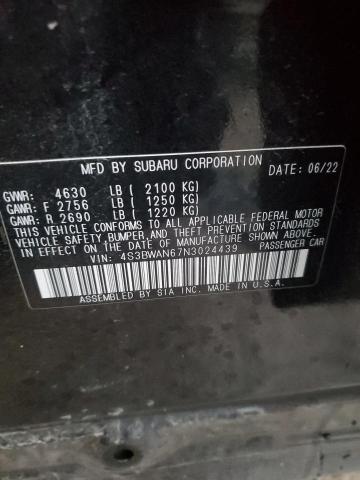 2022 SUBARU LEGACY LIM - 4S3BWAN67N3024439