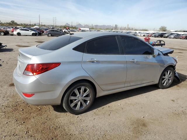 HYUNDAI ACCENT GLS 2012 silver sedan 4d gas KMHCU4AE2CU056596 photo #4