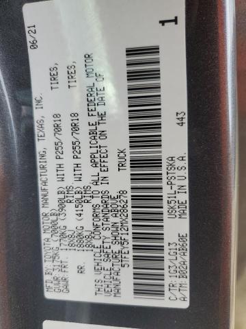 2021 TOYOTA TUNDRA CRE - 5TFEY5F12MX286278