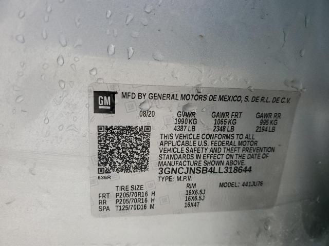 2020 CHEVROLET TRAX LS - 3GNCJNSB4LL318644