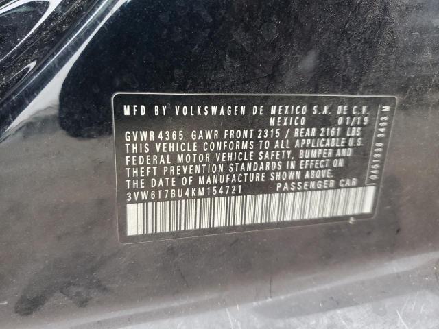 2019 VOLKSWAGEN JETTA GLI 3VW6T7BU4KM154721