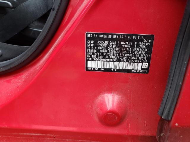 2019 HONDA FIT EX - 3HGGK5H89KM700603